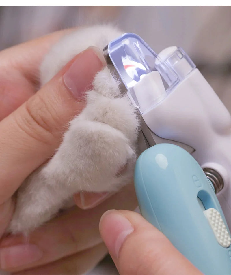 Professional LED Electric Nail Grinder for Dogs and Cats - Pet Nail Clippers with Integrated LED Light