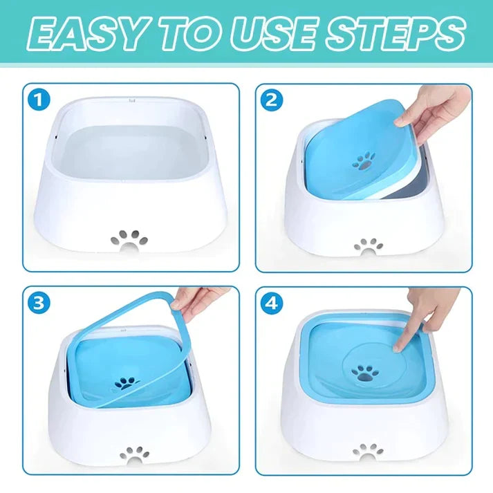 Spill-Resistant Pet Water Bowl